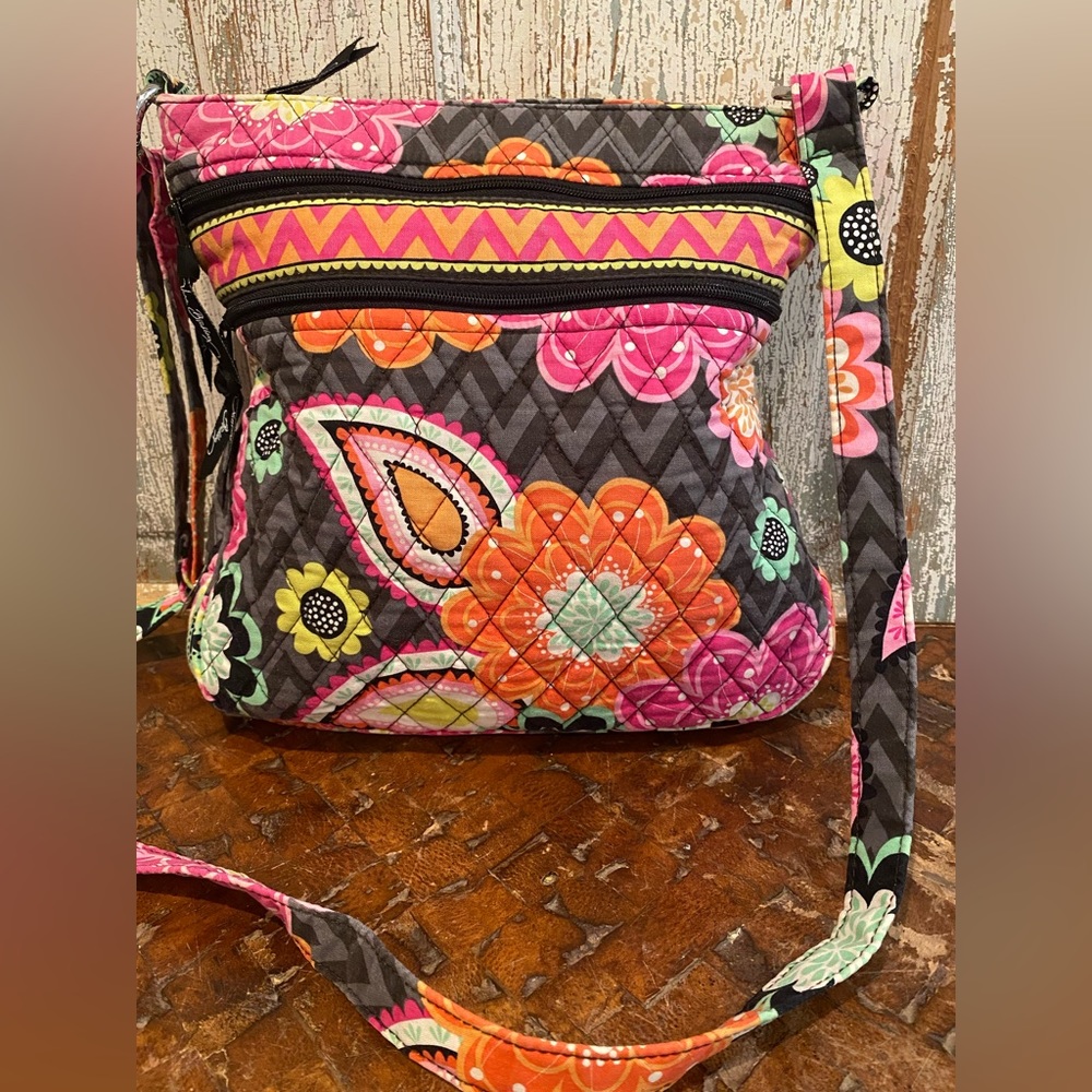 Vera Bradley Triple Zip Hipster Crossbody Bag